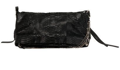 Oversized Satchel, &pound;250, Handbags, Black, Leather, Front view